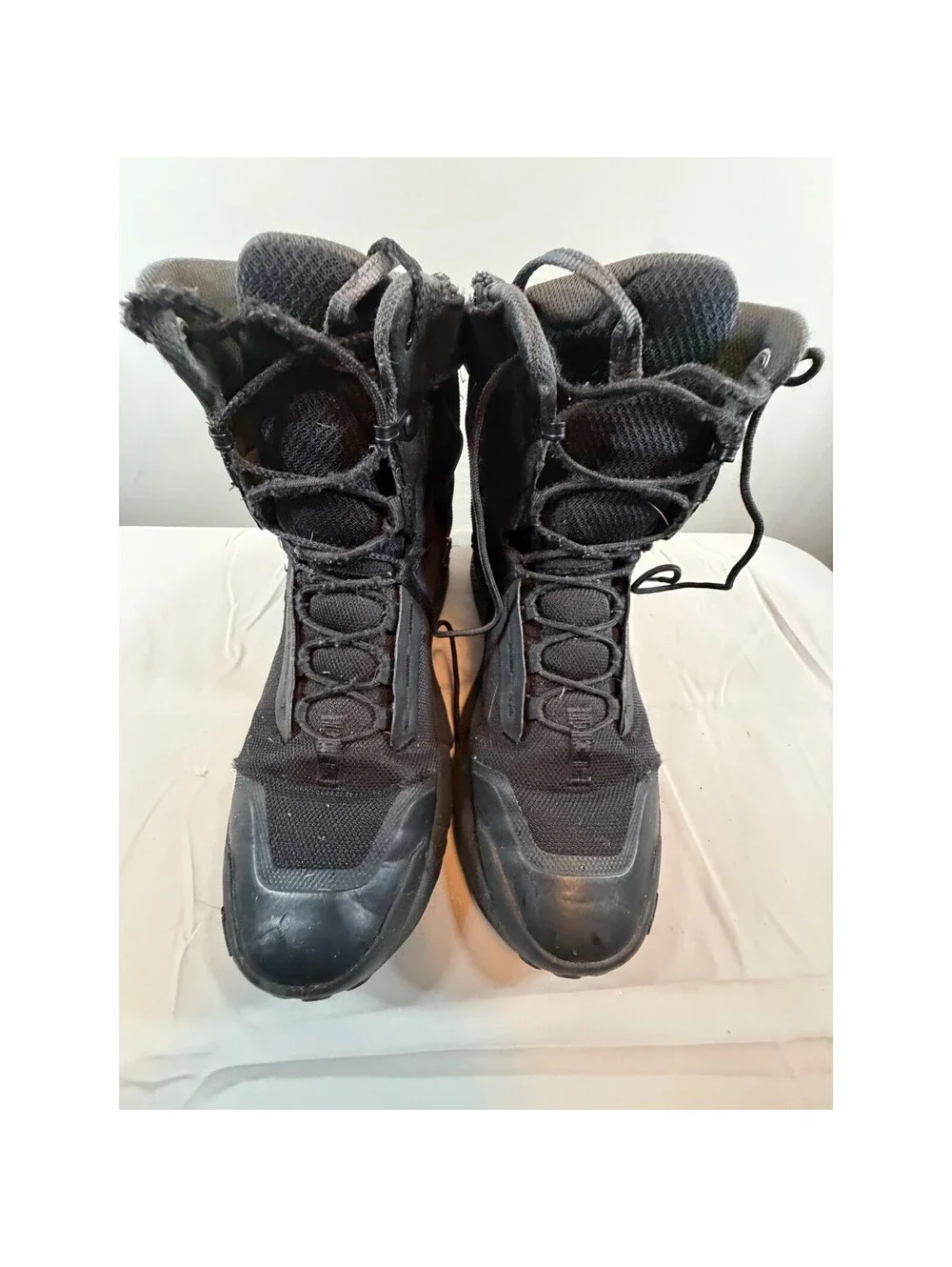 Under Armour Micro G Valsetz Mid Side Zip Tactical Boots Black Mens 8